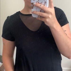 ***SOLD*** Sheer V Neck Blouse